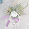 Pearl Bridegroom-bride Corsage Simulation Flower Rose Corsage Elegant Pearl Wrist Flower  Prom