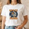 Space Hund T-Shirt | Dachshund Astronaut Graphic Tee | Funny Sausage Dog Shirt | Retro Space Print Top | Wiener Dog Gift | Sci-Fi Dog Tee