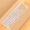 Stainless Steel Template Ruler School Projects Drawing Template Ruler  Gift Stationery