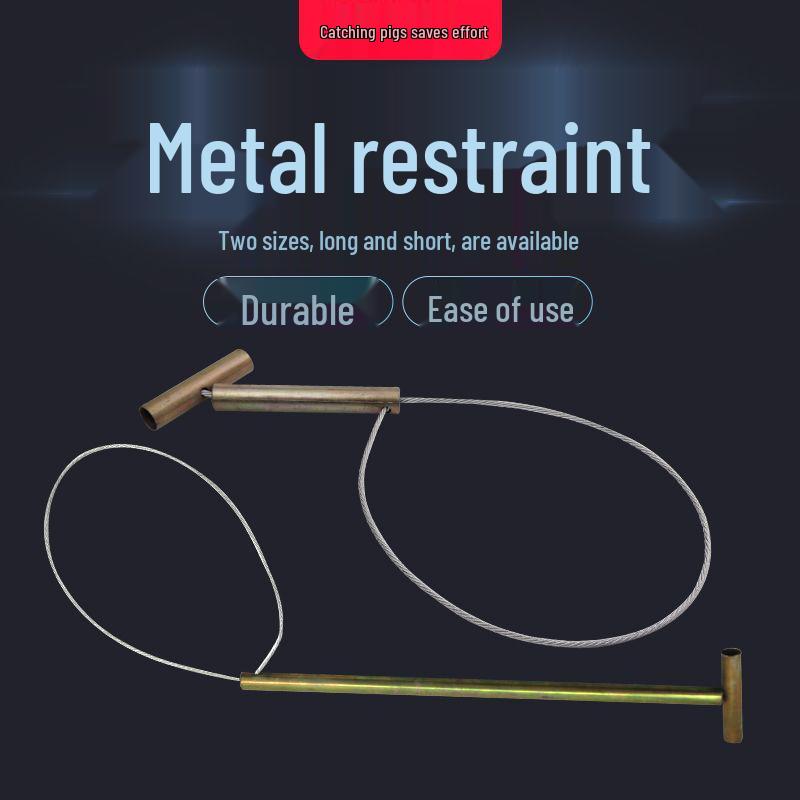Свиная петля из нержавеющей стали с длинной/короткой ручкой для ветеринарного использования