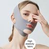 V-Shaped Lifting Face Guard Breathable Ice Silk Fabric Adjustable Strap Contoured Jawline