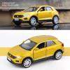 Volkswagen T-ROC SUV Simulation Diecast & Toy Vehicle Pull Back & Doors Open RMZ City 1:36 Alloy Car Model Gifts For Children