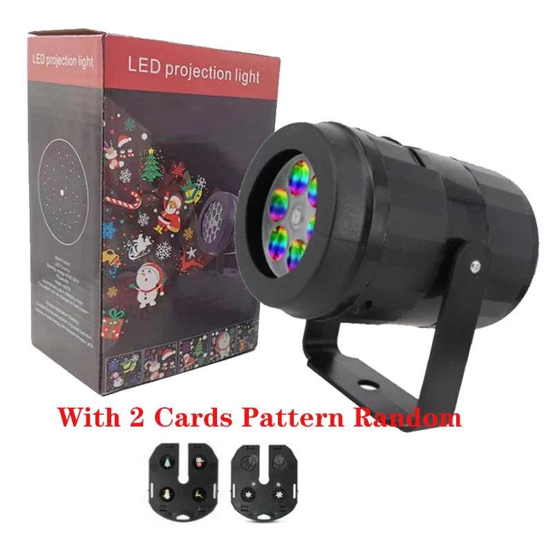 Christmas Projector Lights Outdoor Holiday Led Projection Lamp Waterproof Xmas Decor Snowflake Laser Light Party Stage Lights