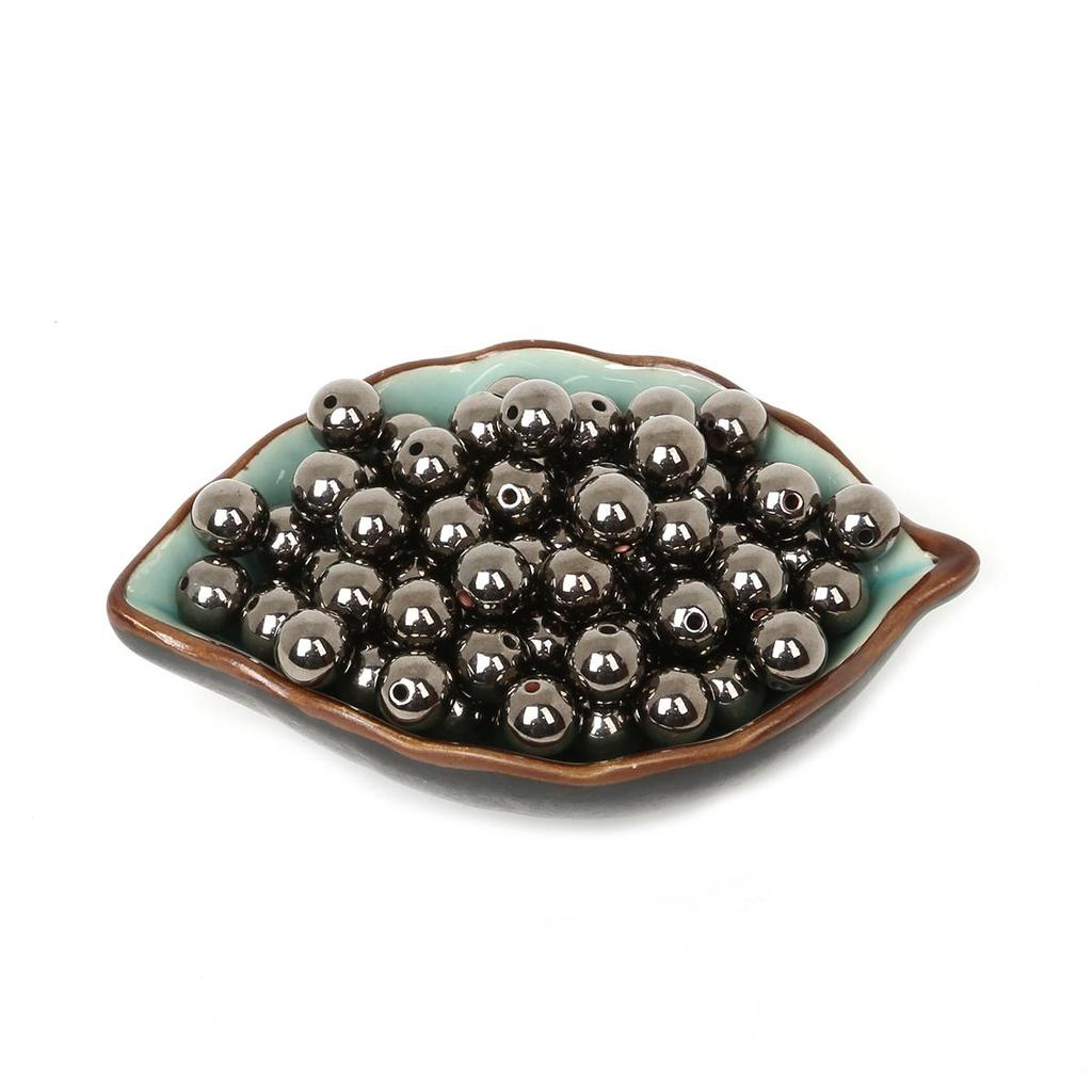 4/6/8/10/12 мм цветные пластиковые круглые бусины для изготовления ювелирных изделий DIY браслет ожерелье серьги