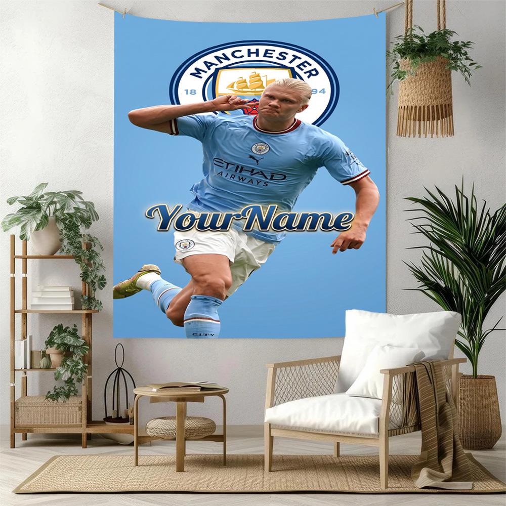 Haaland Custom Your Name Wall Decor Tapestry Art For Pet Memorial Birthdaywedding Party Backdrop Family Gift