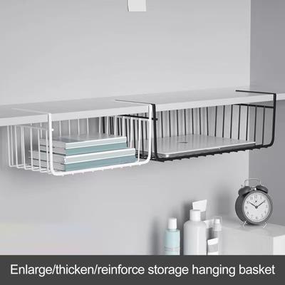 Подвесная корзина, прочная, выдерживает большую нагрузку, простая установка, органайзер для полок под шкафом, выдвижная корзина для хранения