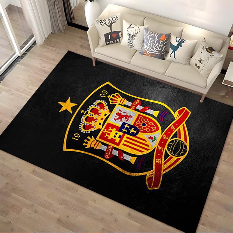 Spain Football Designed floor mat, suitable as a non-slip mat for the living room or bedroom sofa