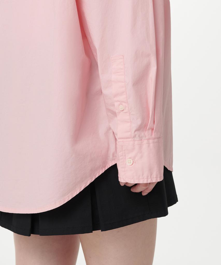 MUSINSA STANDARD WOMAN Women'S Oversized Washed Poplin Shirt [Pink]