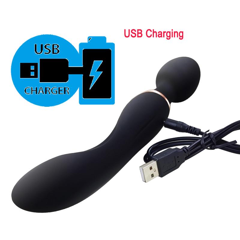 10 скоростей, мощные большие вибраторы для женщин, волшебная палочка, массажер для тела, секс-игрушки для женщин, стимулирующие клитор, женские секс-товары