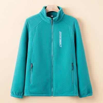 Весенне-осенняя куртка Женский топ Флисовый утепленный кардиган с воротником-стойкой Новая термокофта для мамы