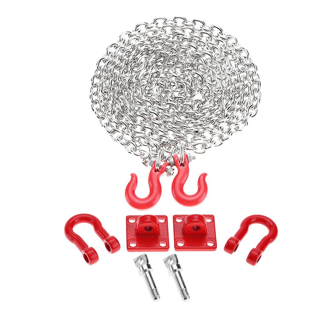 U Shaped Rescue Tow Hook Trailer Chain Assemble Parts for RC Climbing Crawler Car