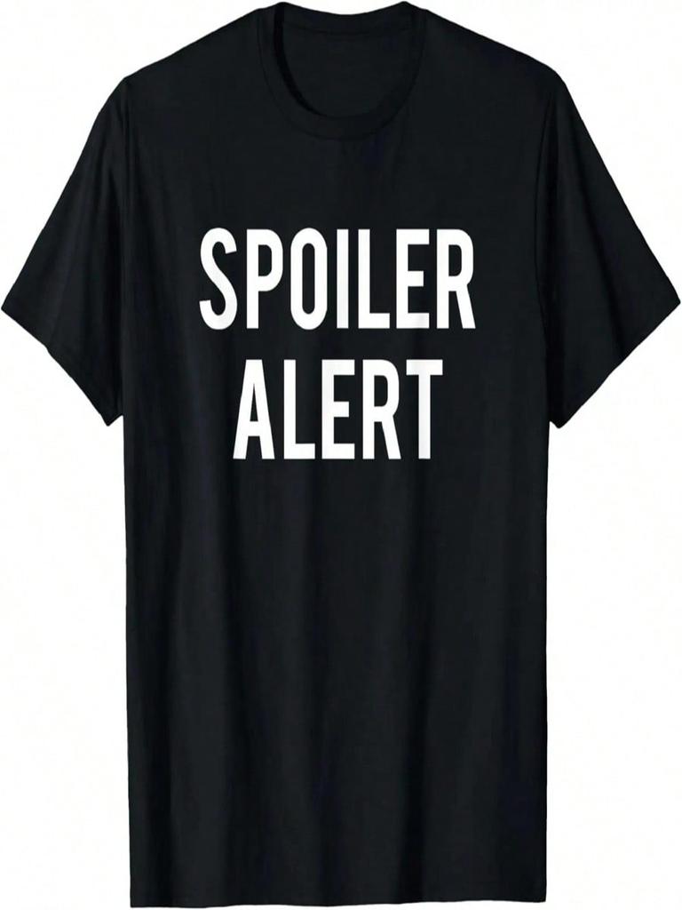 Funny Spoiler Alert T-Shirt For Movie And TV Series Fans