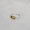 Baguette Yellow Citrine 925 Sterling Silver Ring Jewelry, Handmade Artisan Gift Statement Ring