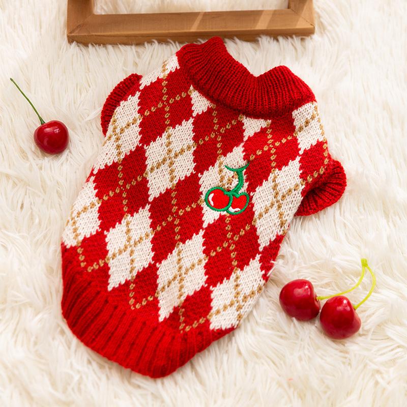 Осенне-зимняя одежда для щенков, утолщенный теплый свитер, одежда для питомцев, для маленьких собак, кошек, тедди