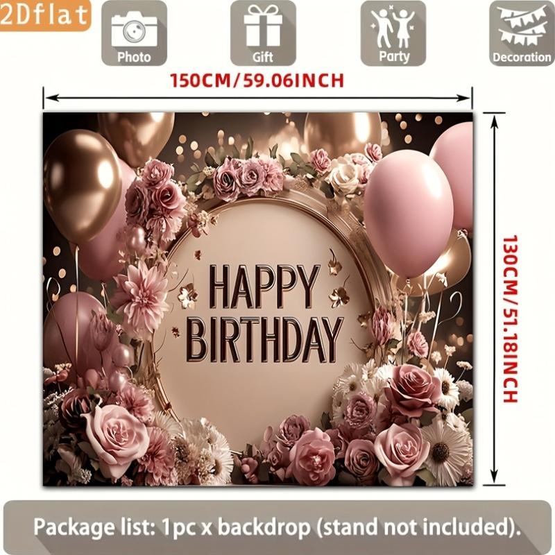 2D flat banner 1 piece suitable for birthday party decoration. It has a cute design.