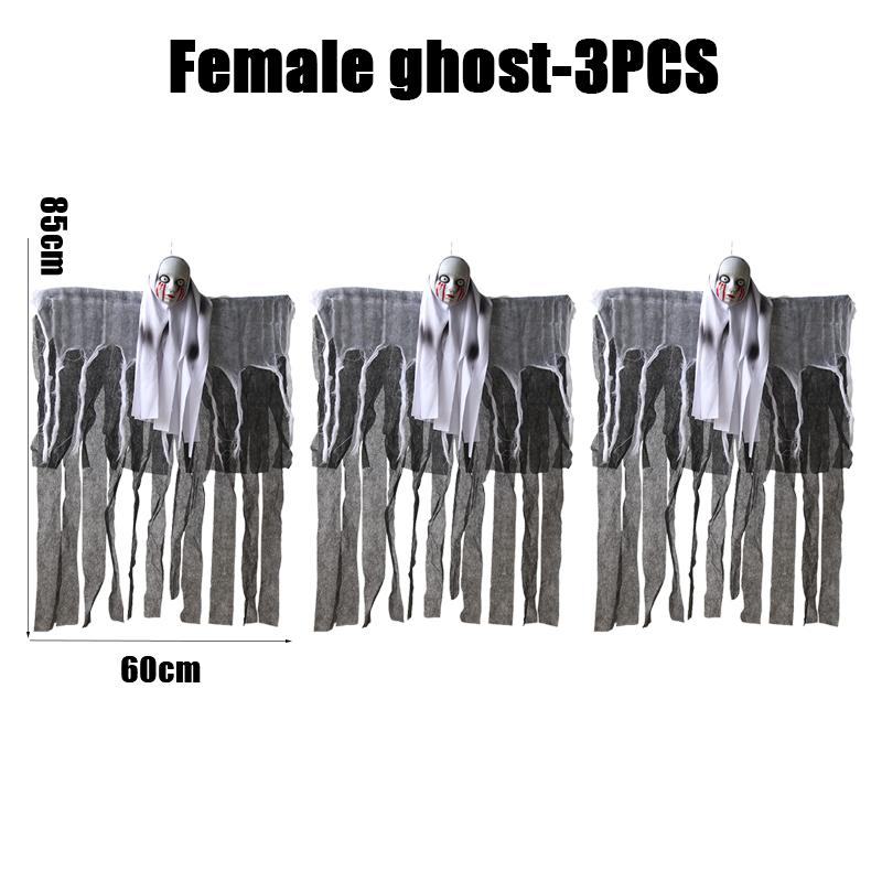 Halloween Hanging Ghost Skeletons Outdoor Decor Glow In the Dark Haunted House Props Scary Party Yard Decoration Supplies