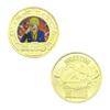 Anime Collectible Coins Luffy Zoro Gold Plated Metal Commemorative Coins Periphery Kids Birthday Gift Toy