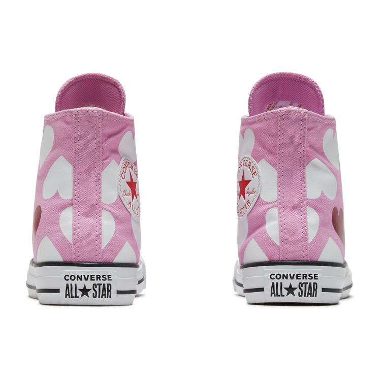 Converse All Star Hi 'Valentine' (Unisex) Pink / White / Red Canvas Shoes 167347C
