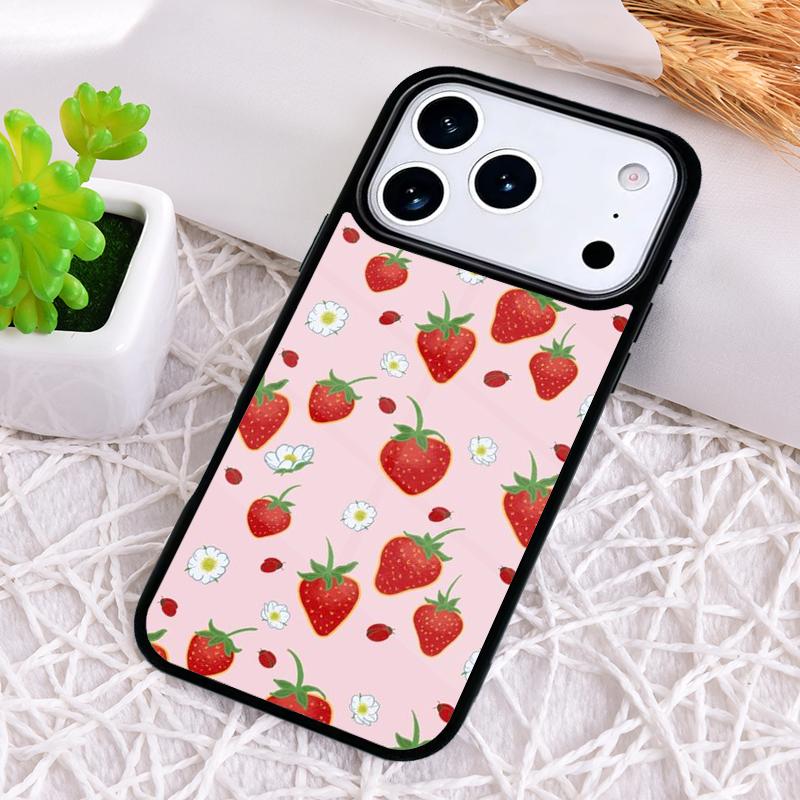 Strawberry Fields Shockproof Phone Case for iPhone 17 Air 16e 15 11 12 14 13 Pro Max Cover Coque