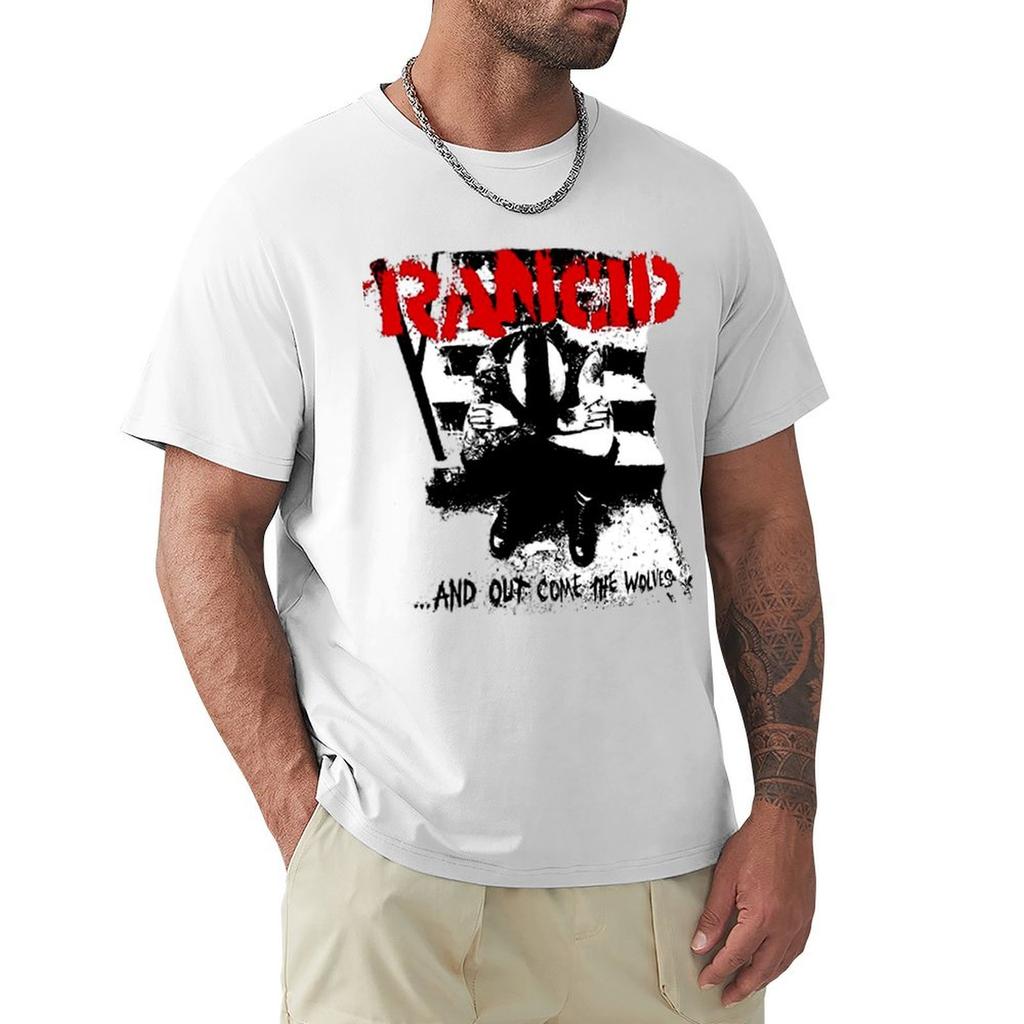Rancid Band And Out Come The Wolves Tshirt Large Size Breathable Tee