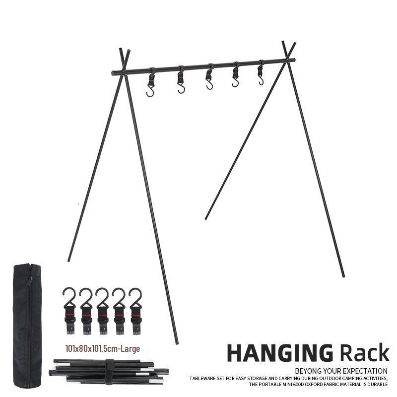 Outdoor Multifunctional Double-Layer Mesh Drying & Storage Rack for Camping & Cars