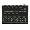 4-канальный микшер 6,35 мм 4 входа 1 выход Профессиональный компактный стерео микшер с RGB подсветкой для студии 