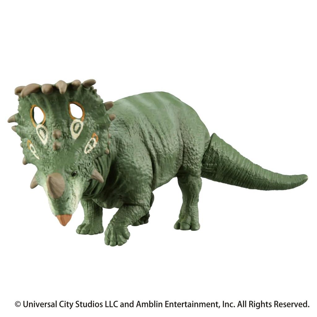 TAKARA TOMY Ania Jurassic World Sinoceratops Ania Battle Animal Динозавр Игрушка для детей от 3 лет и старше (с картой)