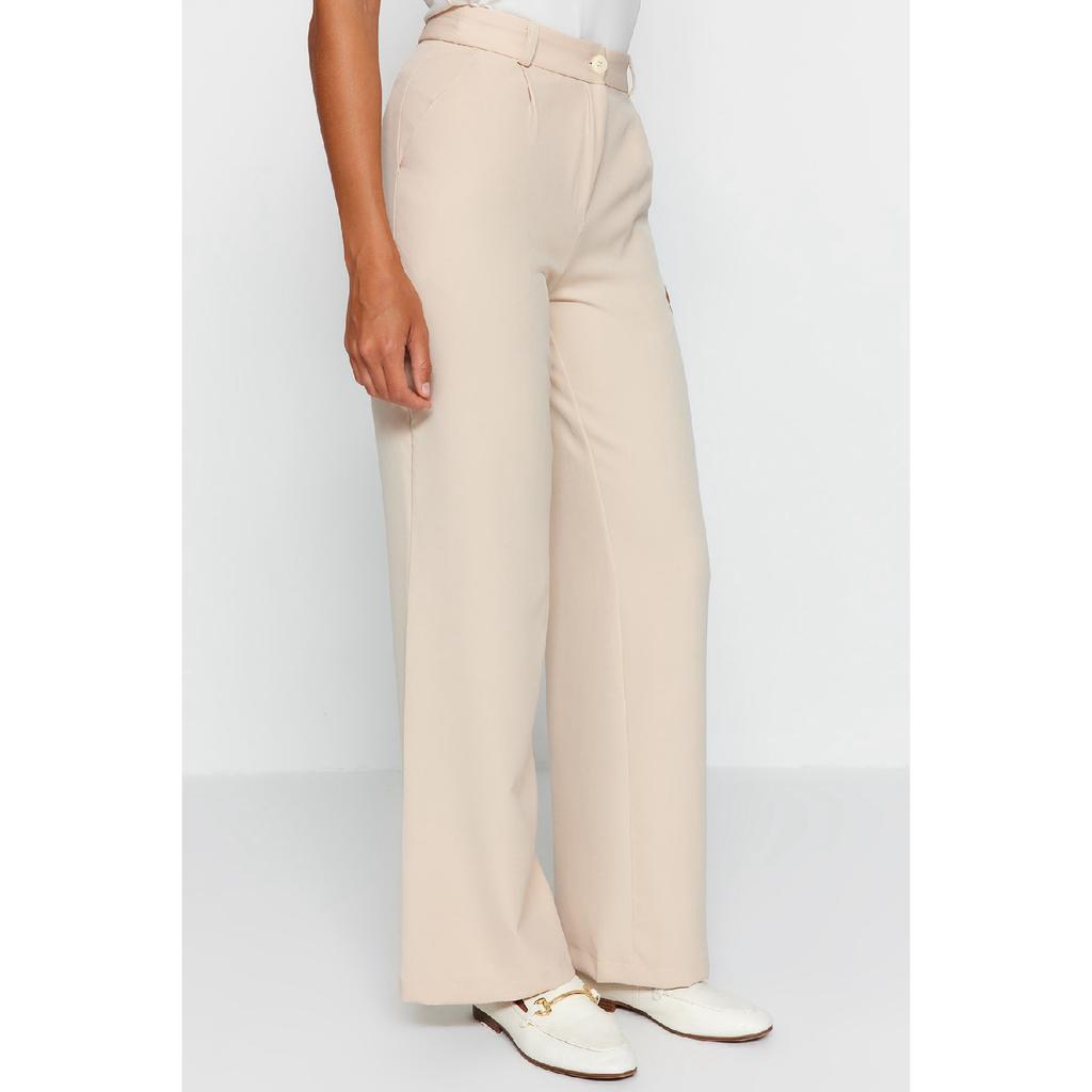 Black Wide Leg Woven Trousers Twoaw21pl0076