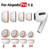 Силиконовые амбушюры из пены с эффектом памяти для Apple Airpods Pro 2 1 Наушники Силиконовые чехлы Колпачки Замена амбушюр Насадки для ушей для AirPods Pro