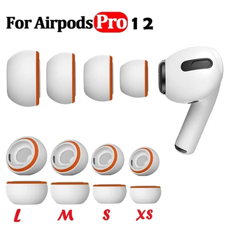 Силиконовые амбушюры из пены с эффектом памяти для Apple Airpods Pro 2 1 Наушники Силиконовые чехлы Колпачки Замена амбушюр Насадки для ушей для AirPods Pro