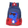 Kids Red Cartoon Dinosaur Style Side Pocket Large Capacity 2 Way Zippers Boy Backpack Primary School Study