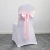 10pcs Satin Chair Belt with Bow Decoration, Universal Chair Cover Ribbon Tie Wedding Chair Back Decor/chair Sashes Wedding