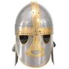 Medieval Replica LARP Helmet Silver Steel