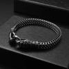 Зодиакальный двуглавый браслет в виде змеи для мужчин, кольцо из нержавеющей стали, браслет с пряжкой, браслет в стиле панк, мотоцикл, вечерние ювелирные аксессуары