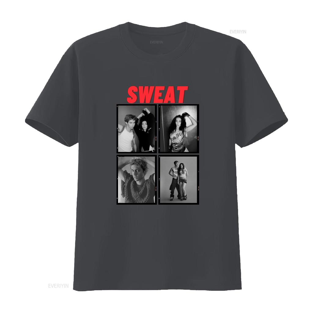 Charli Xcx And Troye Sivan Sweat Tour T Shirt Concert L031007 Vintage Comfortable Versatile Fashion Designer Clothes