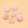7Pcs/Set Fashion Natural Rose Quartz Ornament Decoration,Home Decor Mini Furnishings Jewelry Gifts 18x22mm