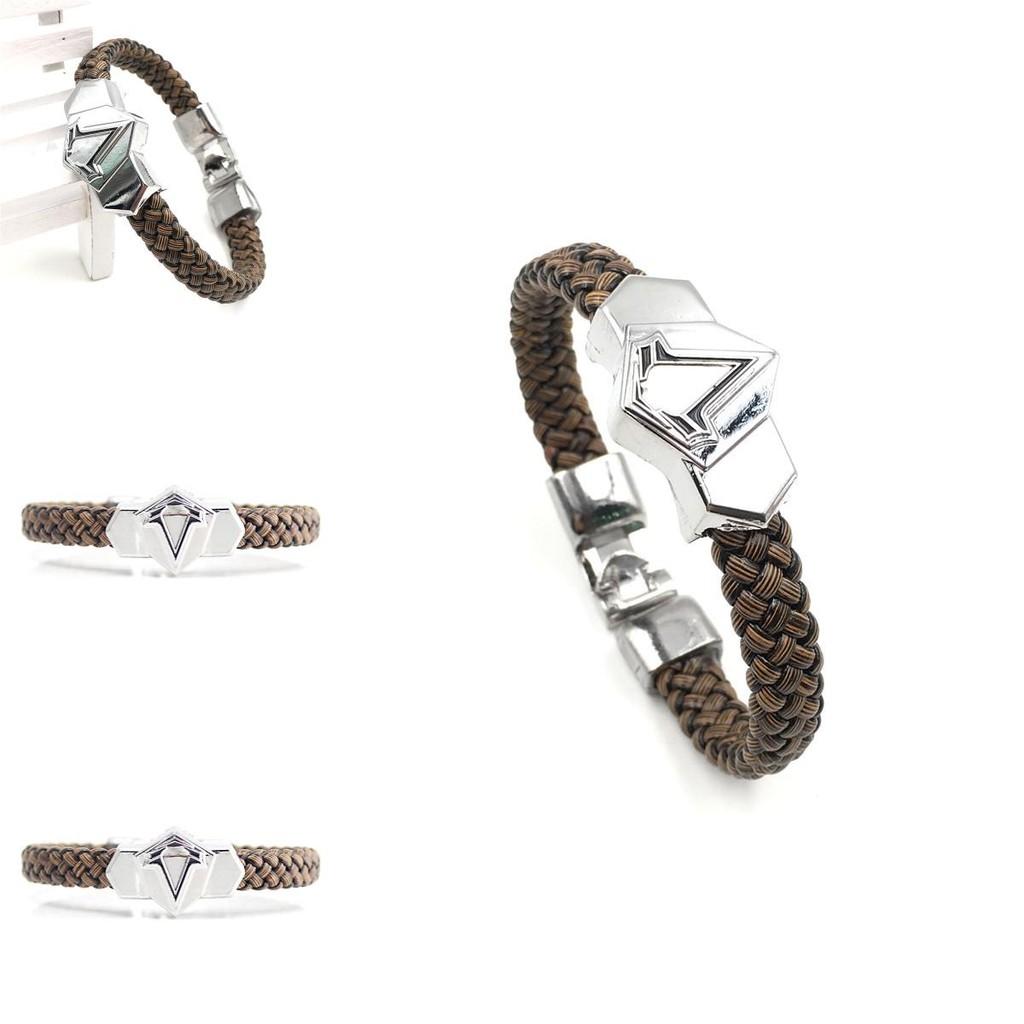 Наруто Аниме Ниндзя Унисекс Сплав Браслет Гальванизированный Дизайн Листа Коллекционный для фанатов Сувенир для путешествий Корпоративный подарок