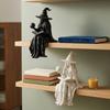 3D Printed Sitting Witch Figurine Vintage Gothic Crystal Ball Witch Statue  Halloween Party