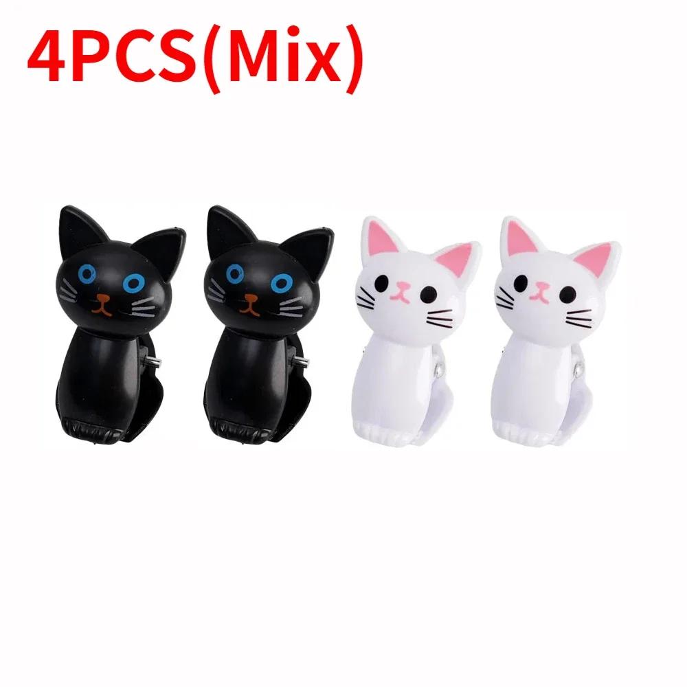 16/2 шт. мультяшные зажимы для еды для кошек, пластиковые зажимы для закусок, хлеба, прищепки для белья, зажим для хранения в домашнем офисе