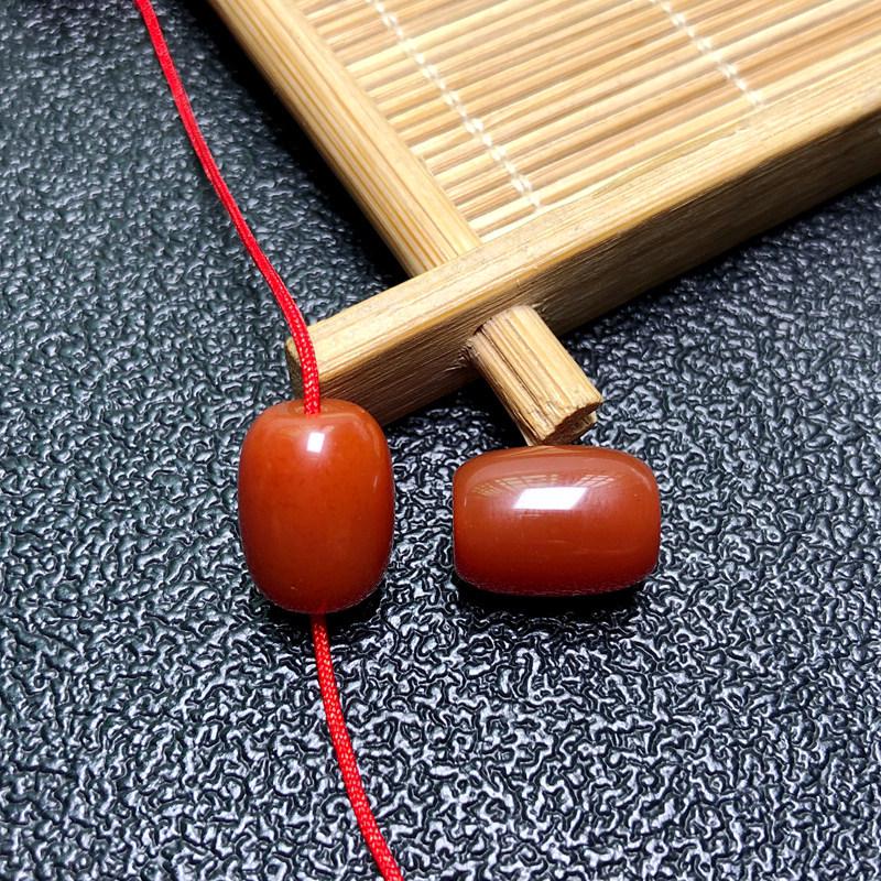 Матовые Южно-Красные Агатовые Бочонки для DIY Браслетов
