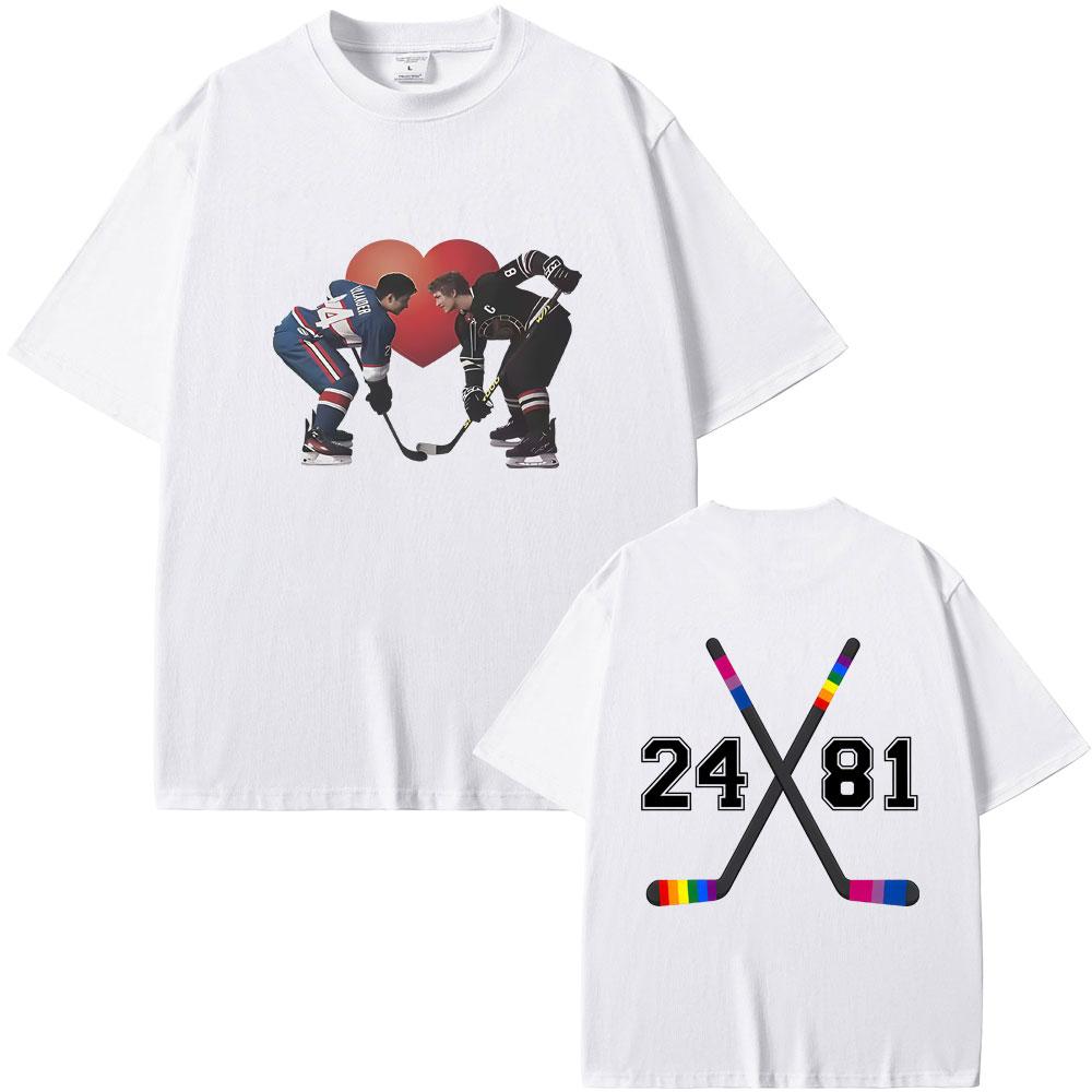 Heated Rivalry Shane Hollander Ilya Rozanov Hollanov 2481 Tshirt Men Women Clothing Oversized Tshirt Male Vintage Casual Tees