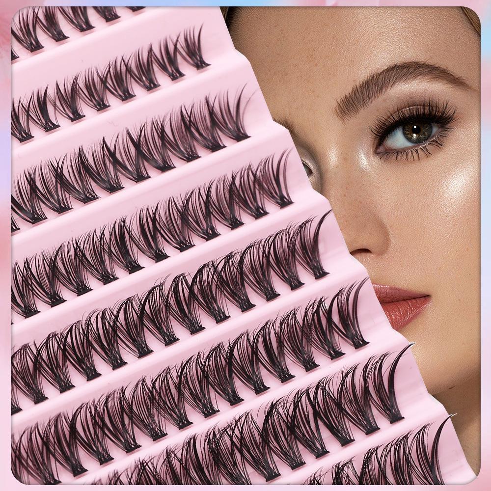 DIY Наращивание ресниц - Сегментированные 30D, 40D, 50D, 80D для самостоятельного нанесения