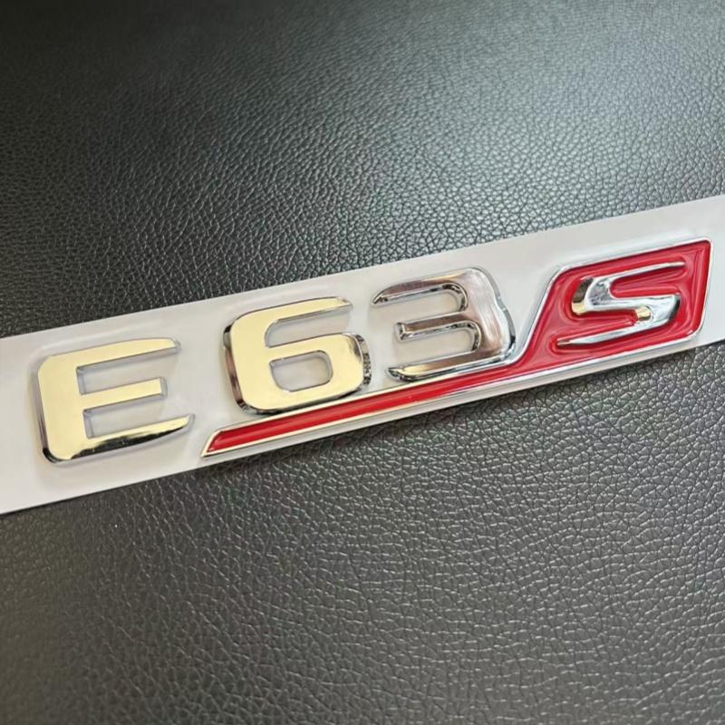 For black car letters E63 E63S logo logo sticker car suitcase badge decal Mercedes Benz E63 E63S W213 accessories IZ9