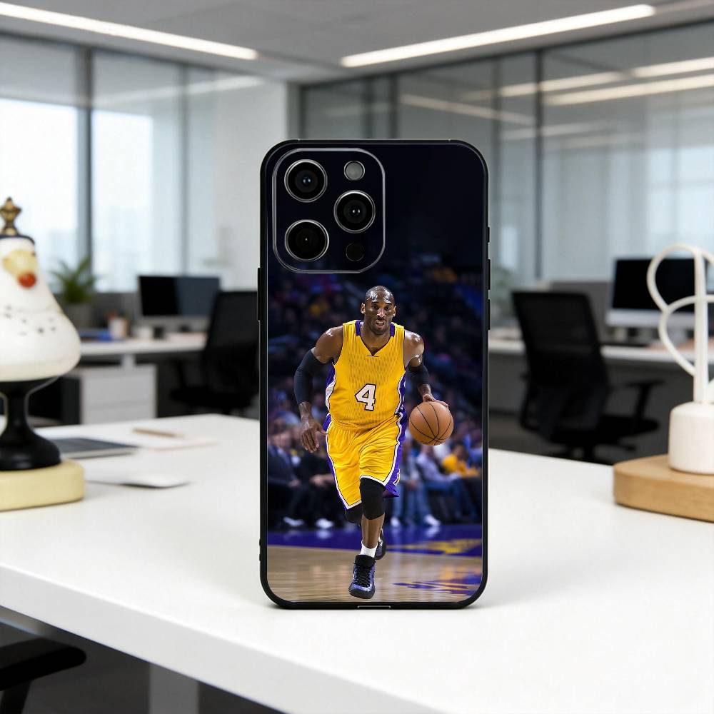 Чехол для телефона K-Kobe B-Bryant-KB для iPhone 17,16,15,14,13,12,11 Plus,Pro Max,XS,Мягкий силиконовый черный