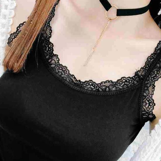 Женский летний тонкий жилет с v-образным вырезом без рукавов, облегающие топы на бретелях, сплошной цвет, камзол с кружевной отделкой, уличная одежда