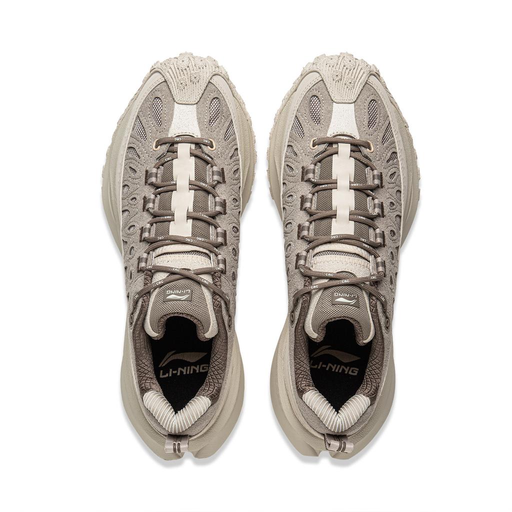 Li Ning Ranger CRC Скользкие и износостойкие Низкие повседневные кроссовки Унисекс Хаки AZGV031-5