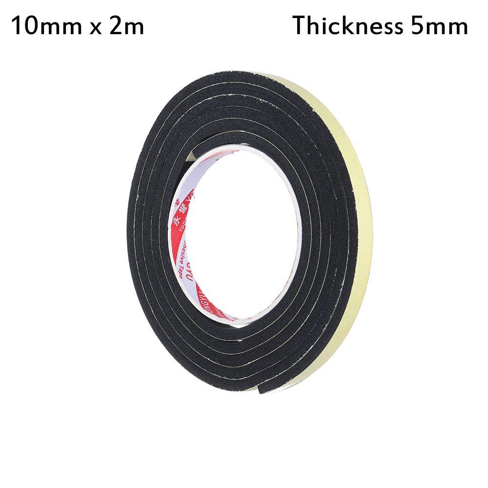 Door Waterproof Sound insulation Single Sided Adhesive Rubber Strip Tape Foam Sponge Seal Strip