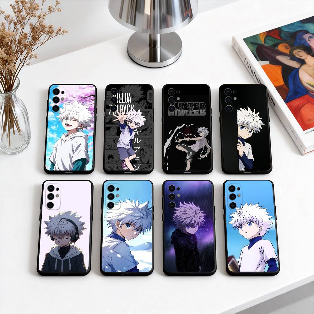 H-Hunter K-Killua Z-Zoldyck Чехол для телефона Hunter-KZ Черный Силиконовый Мягкий Для Samsung S25,S24,S21,S22,S23,S30,Ultra,S20,Plus,Fe,Lite