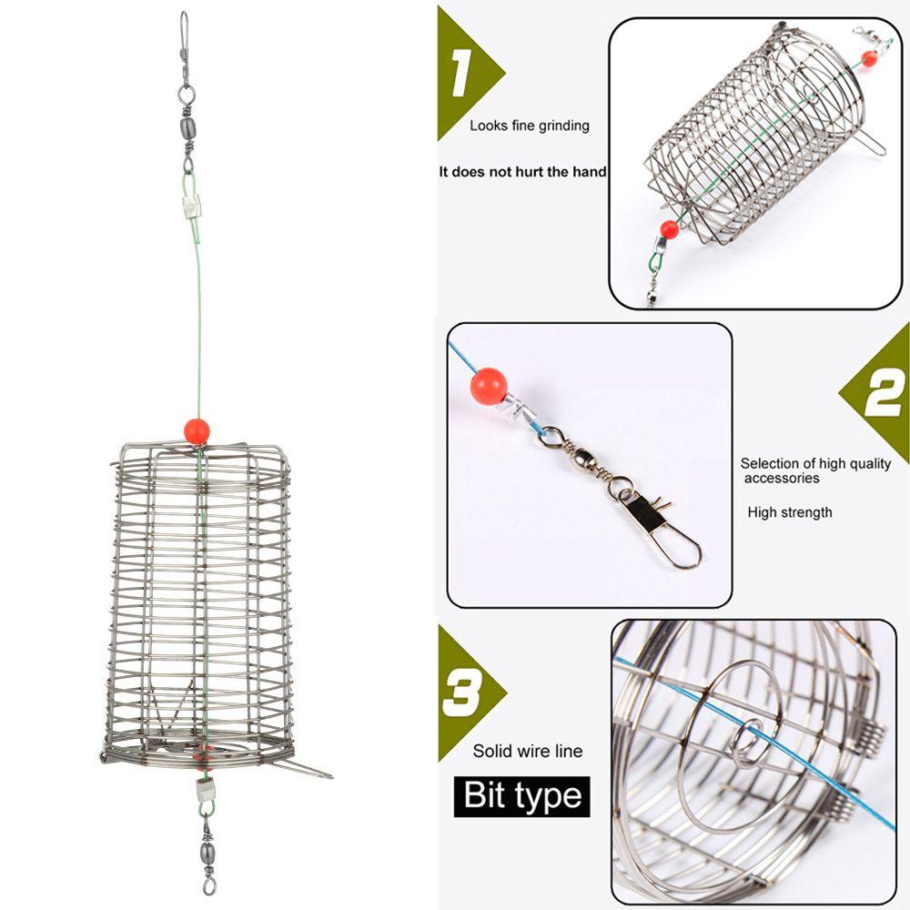 Trap Basket Fishing Tackle Food Feeding Aquarium Bait Feeder Fishing Bait Cage Fishing Lure Trap