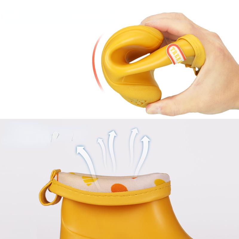 Детские повседневные непромокаемые дышащие мягкие подошвы, непромокаемые сапоги средней длины для маленьких мальчиков и девочек, модная детская трендовая удобная обувь для воды